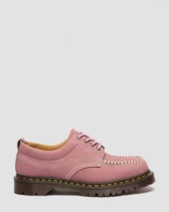 Zapatos Lowell Moc Toe de piel Nubuck in Rosa Empolvado