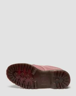Zapatos Lowell Moc Toe de piel Nubuck in Rosa Empolvado
