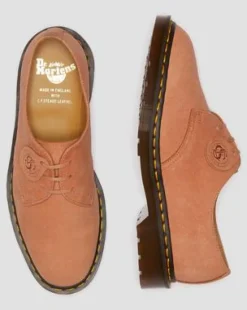 Zapatos 1461 Made in England en piel Nobuk in Rosa