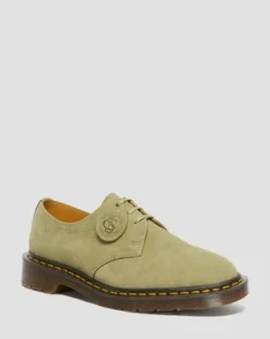 Zapatos 1461 Made in England en piel Nobuk in Verde