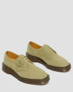 Zapatos 1461 Made in England en piel Nobuk in Verde