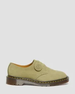 Zapatos 1461 Made in England en piel Nobuk in Verde