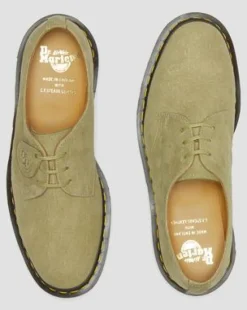 Zapatos 1461 Made in England en piel Nobuk in Verde