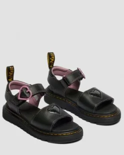 Zapatos Marlowe Ii Glitter de piel con tiras para junior in Negro