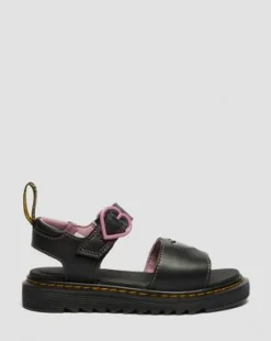 Zapatos Marlowe Ii Glitter de piel con tiras para junior in Negro