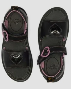 Zapatos Marlowe Ii Glitter de piel con tiras para junior in Negro