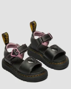 Zapatos Marlowe Ii Glitter de piel con tiras para niños in Negro