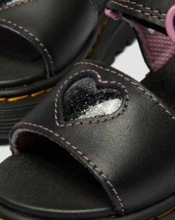 Zapatos Marlowe Ii Glitter de piel con tiras para niños in Negro