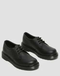 Zapatos 1461 Mono para junior de piel Softy T in Negro