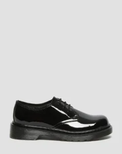 Zapatos 1461 para joven en charol in Negro