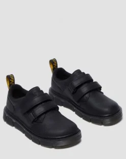 Zapatos Raffe de piel con tira para junior in Negro