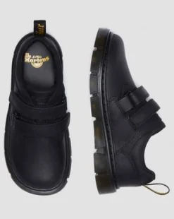Zapatos Raffe de piel con tira para junior in Negro