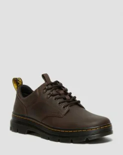 Zapatos utilitarios Reeder de piel Crazy Horse in Marrón Oscuro