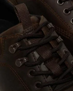 Zapatos utilitarios Reeder de piel Crazy Horse in Marrón Oscuro