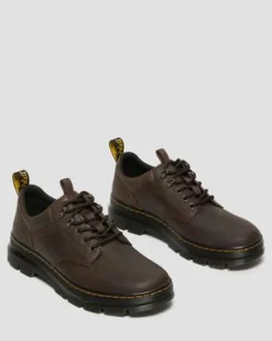 Zapatos utilitarios Reeder de piel Crazy Horse in Marrón Oscuro