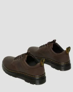 Zapatos utilitarios Reeder de piel Crazy Horse in Marrón Oscuro