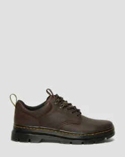 Zapatos utilitarios Reeder de piel Crazy Horse in Marrón Oscuro