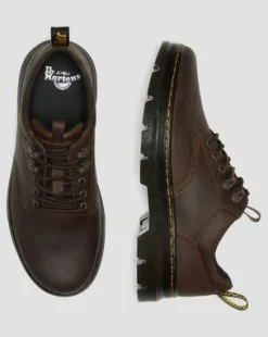 Zapatos utilitarios Reeder de piel Crazy Horse in Marrón Oscuro