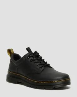 Zapatos utilitarios Reeder de piel Wyoming in Negro