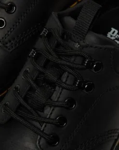 Zapatos utilitarios Reeder de piel Wyoming in Negro