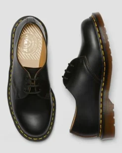 Zapatos 1461 Vintage de piel Quilon in Negro