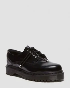 Zapatos Zeffir Bex de piel con 5 ojales&nbsp; in Negro