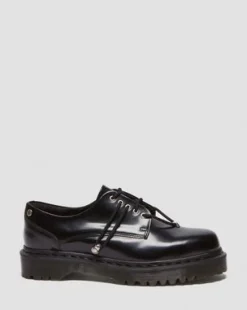 Zapatos Zeffir Bex de piel con 5 ojales&nbsp; in Negro