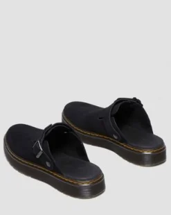 Zuecos Carlson de ante in Negro