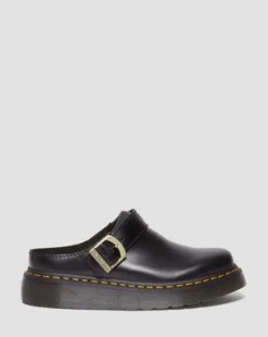 Zuecos con plataforma Laketen de piel in Negro