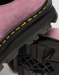 Zuecos con plataforma Zebzag Anywair de ante in Rosa Empolvado