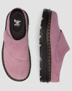Zuecos con plataforma Zebzag Anywair de ante in Rosa Empolvado