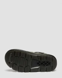 Zuecos de plataforma Zebzag Quilted in Verde Oliva Dm's