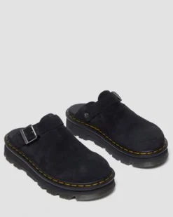 Zuecos informales con plataforma Zebzag de ante&nbsp; in Negro