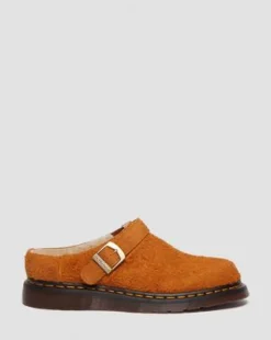 Zuecos Isham de ante con forro sintético in Pecan Brown