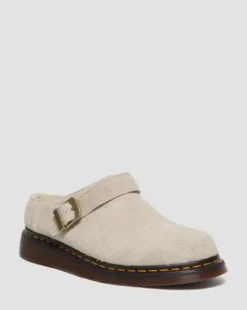 Zuecos Isham de ante con forro sintético in Vintage Taupe