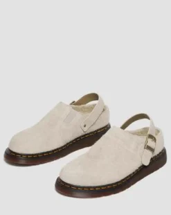 Zuecos Isham de ante con forro sintético in Vintage Taupe