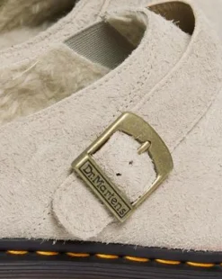 Zuecos Isham de ante con forro sintético in Vintage Taupe