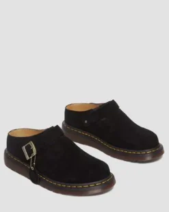 Zuecos Isham de ante Desert Oasis in Negro