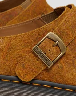 Zuecos Isham de ante jaspeado in Brown