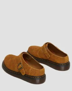 Zuecos Isham de ante jaspeado in Brown