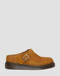Zuecos Isham de ante jaspeado in Brown