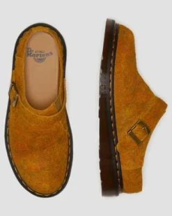 Zuecos Isham de ante jaspeado in Brown
