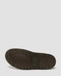 Zuecos Jorge Contrast Stitch de piel in Negro