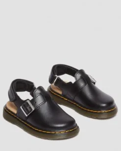 Zuecos Jorge de piel para niños in Negro