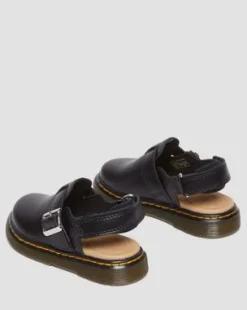 Zuecos Jorge de piel para niños in Negro