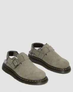 Zuecos Jorge II con forro sintético in Nickel Grey