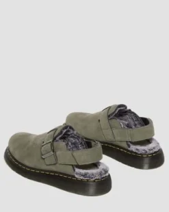 Zuecos Jorge II con forro sintético in Nickel Grey