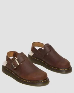 Zuecos Jorge II con forro sintético in Warm Tan