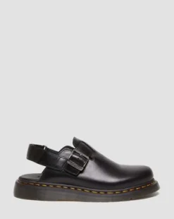 Zuecos Jorge II de piel Brando in Negro