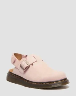 Zuecos Jorge Ii de piel Nubuck&nbsp; in Rosa Polvo